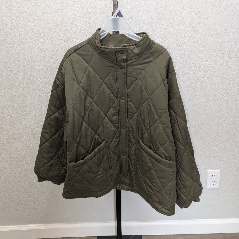 3/$14 NWT Women's Quilted Twill Jacket - Picture 2 of 4